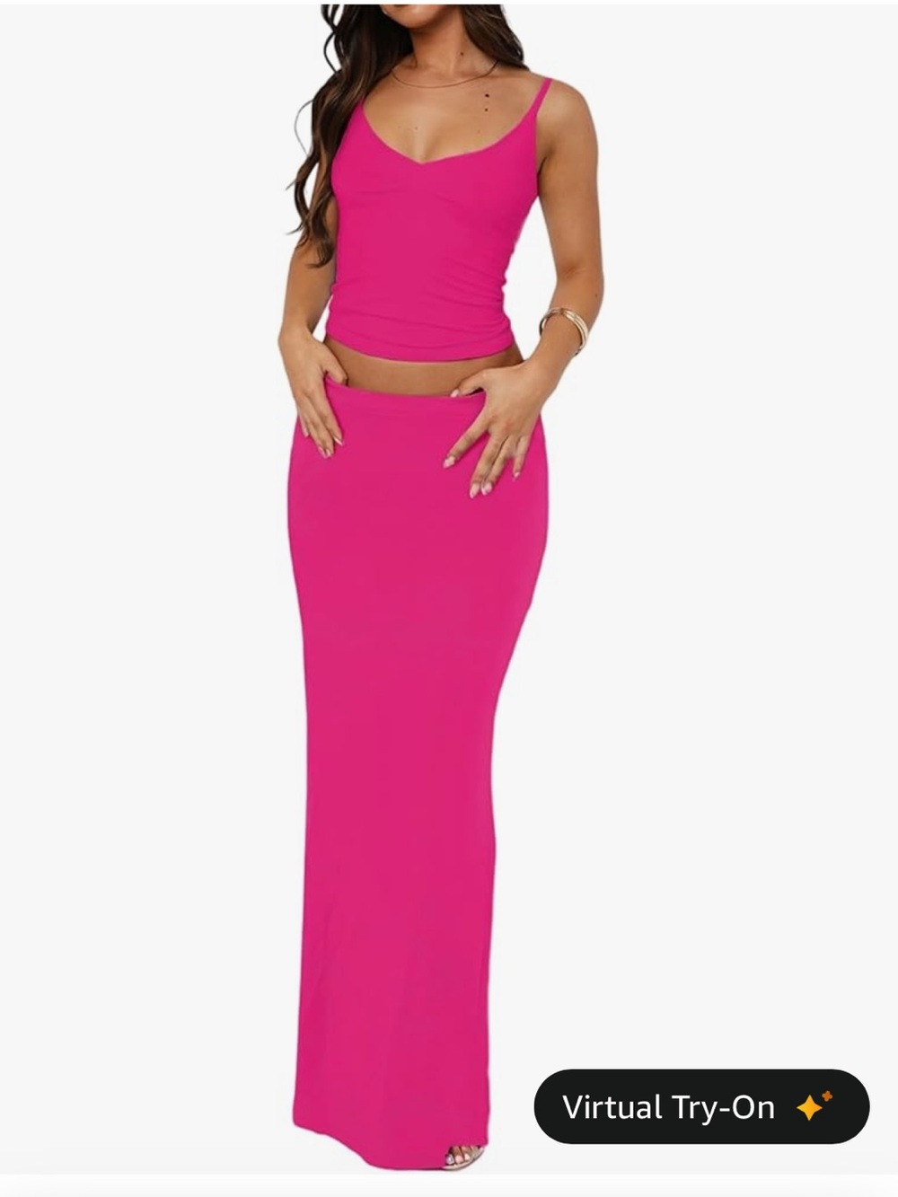 Hot Pink Two Piece Set